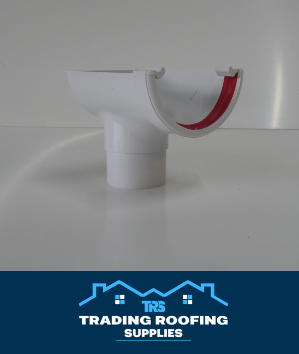 Gutter System Stopend Outlet - Round Profile