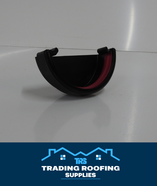 Gutter System External Stopend - Round Profile