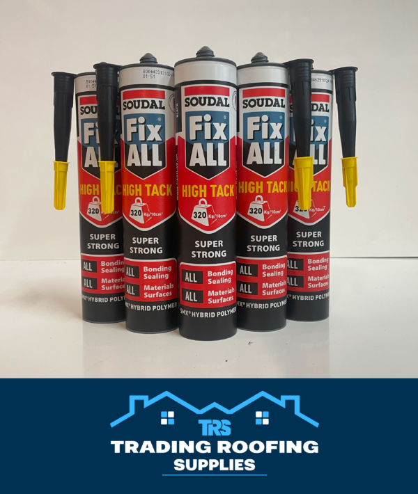 Soudal Fix All - High Tack Sealant & Adhesive (Black) - 290ml