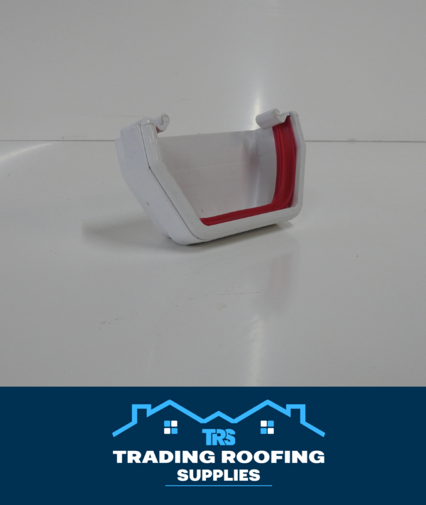 Gutter System External Stopend - Square Profile